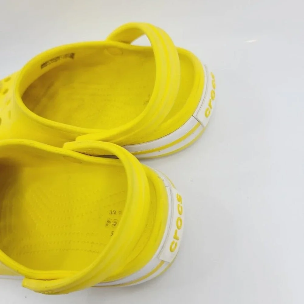 Crocs Girl's Yellow Meow Studs Adjustable Slip-On‎ Casual Clogs Size 13